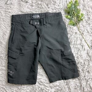 100% black youth hybrid style shorts size 28
